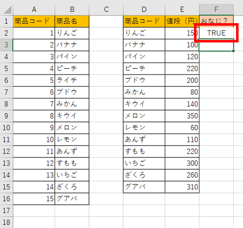 同じ値が証明された