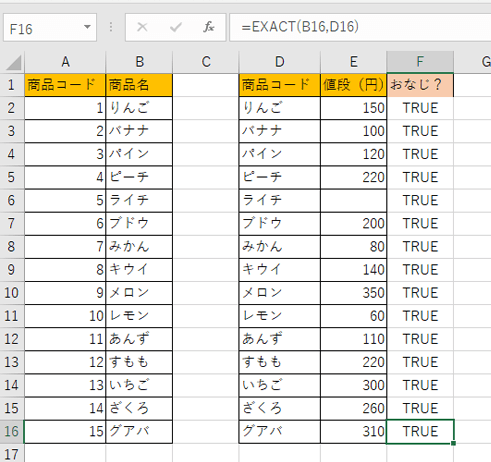 全部TRUEになった