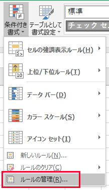 ルールの管理の場所