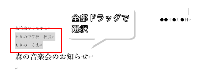 ドラッグで範囲選択した画像