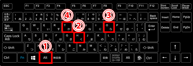 シートに色付けするショートカットキー