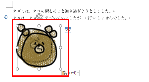 移動できた画像