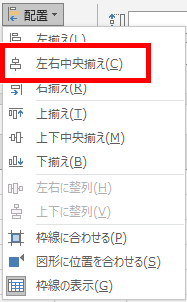 左右中央揃え