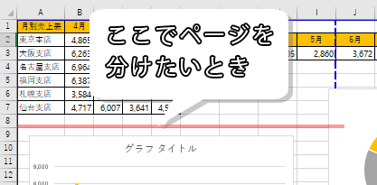 Excel エクセル 印刷範囲がすぐわかる 改ページプレビューとは もりのくまのサクサクoffice