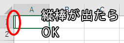 編集状態になったセル