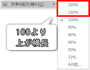 100より上が横長