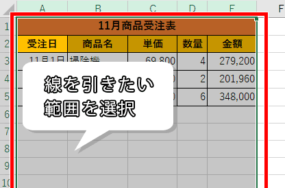 範囲選択した画像