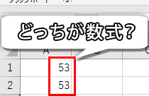 数式と数値の違い