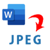ワードをjpegに変換するイメージ