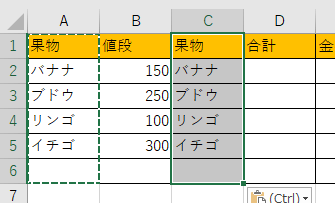 データの上に貼り付けた画像