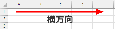 横方向に矢印が出ている画像